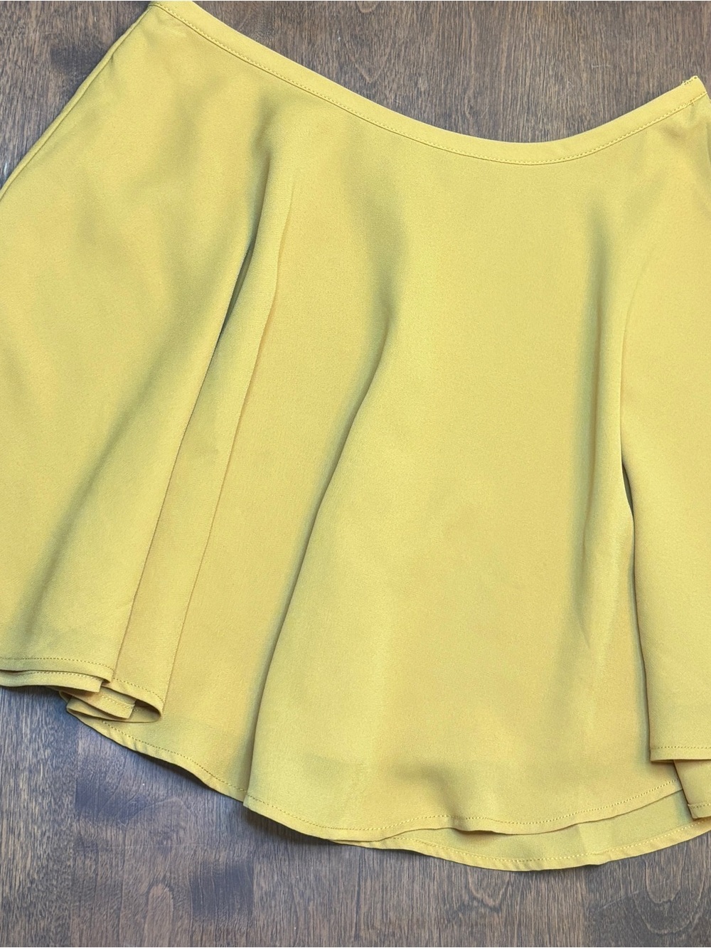 Forever 21 Mustard Flared Skirt